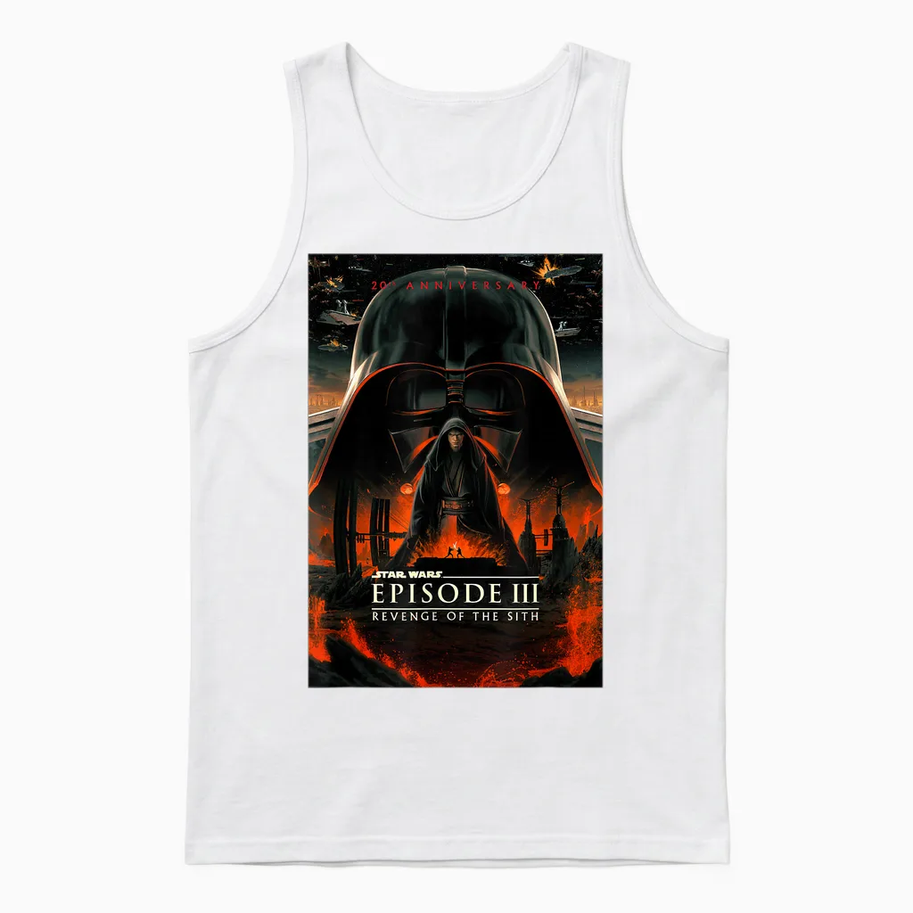 Star Wars 20th Anniversary Episode Iii Epic Chest Unisex Tank Top in White