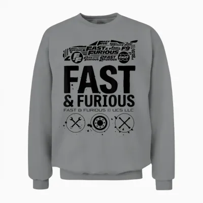 T-Shirt with German Text "ich Habe Keine Freunde Fast & Furious Film-Merch Unisex Sweatshirt - Sport Grey