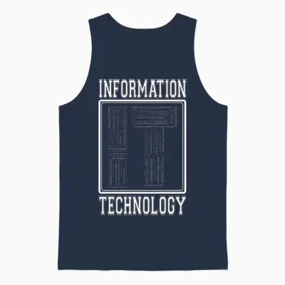 Information Technology Clothing Unisex Tank Top - Navy
