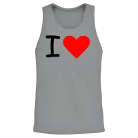 I Heart Unisex Tank Top - Sport Grey – 2