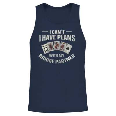 Bridge Quote for a Bridge Nerd Unisex Tank Top - Navy