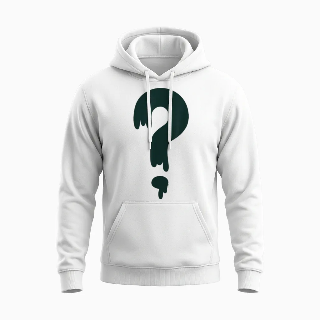 Disney Gravity Falls Soos Mystery Shack Question Mark Logo Unisex Hoodie in White