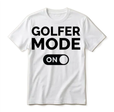Golfer Mode On Unisex T-Shirt - White