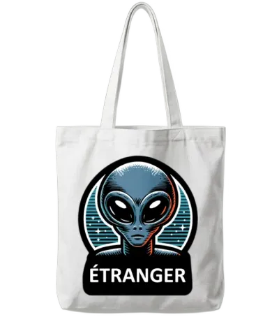 Stranger Tote Bags - White