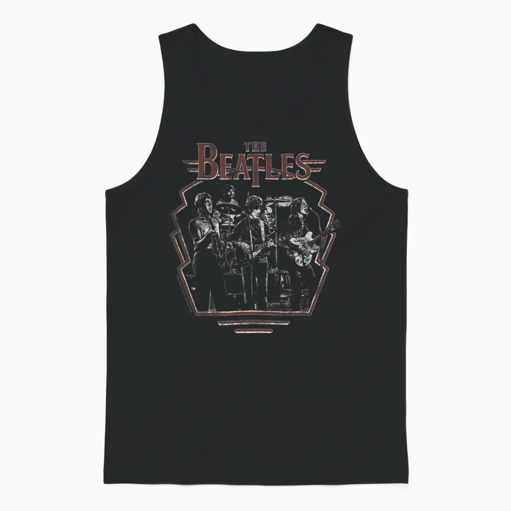 The Beatles - Revolution Live Unisex Tank Top in Black
