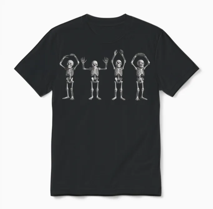Funny O-H-I-O State Skeleton Ohio Vintage Halloween Women Unisex T-Shirt in Black