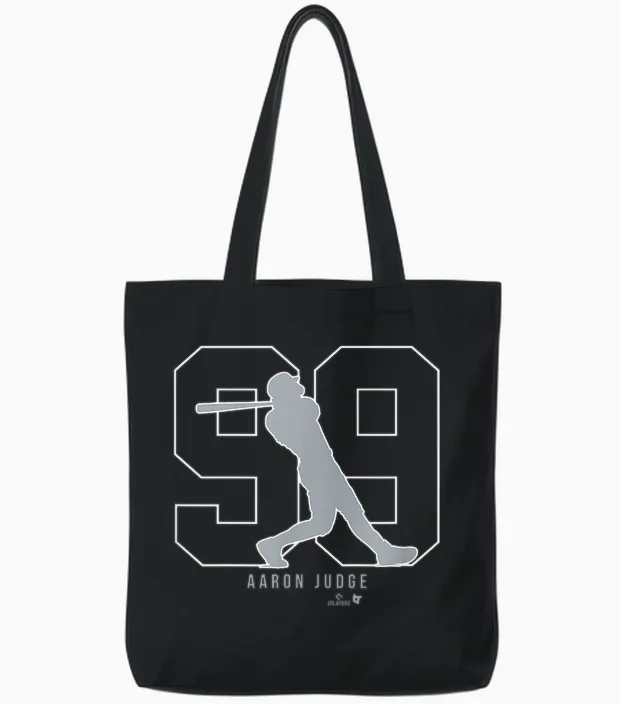 Aaron Judge 99: New York Baseball Tote Bags in Black