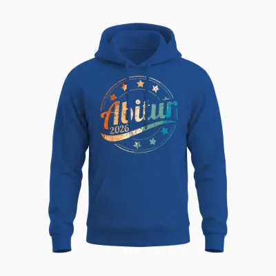 Abitur 2026 Retro Vintage Prüfung Bestanden Abi 2026 Unisex Hoodie - Royal