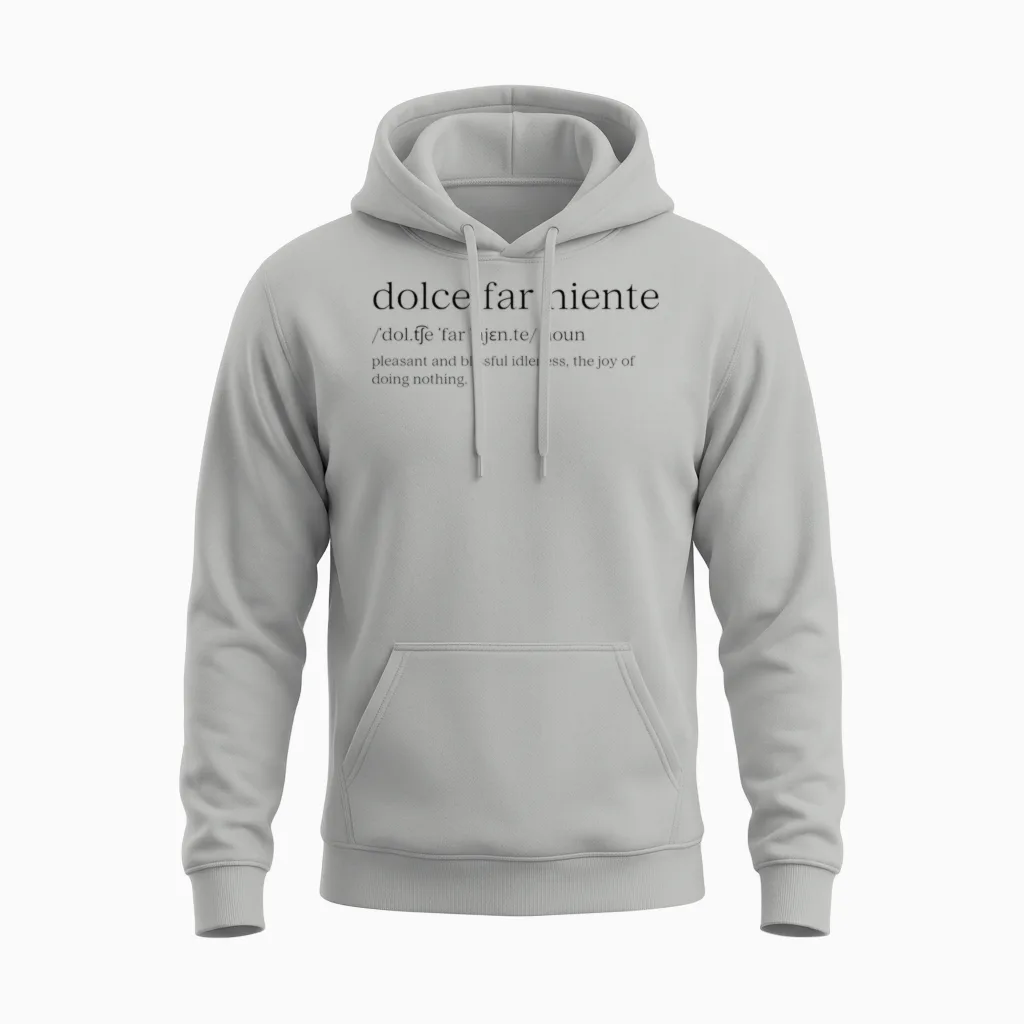 Dolce Far Niente #32 a β Ruhiger Urlaub Unisex Hoodie in Ash