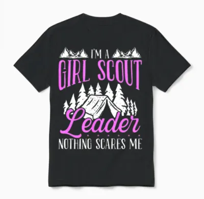 Girl Scout Leader Funny Scouting Club Scouts Unisex T-Shirt - Black