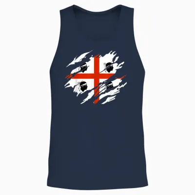 Sardinien Flagge Unisex Tank Top - Navy