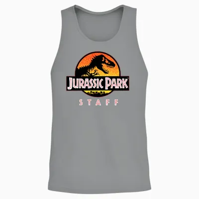 Jurassic Park Ranger Staff Uniform Unisex Tank Top - Sport Grey