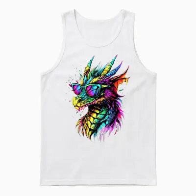 Drache Fabelwesen Ich Liebe Drachen Dragon Lustiger Drachen Unisex Tank Top - White