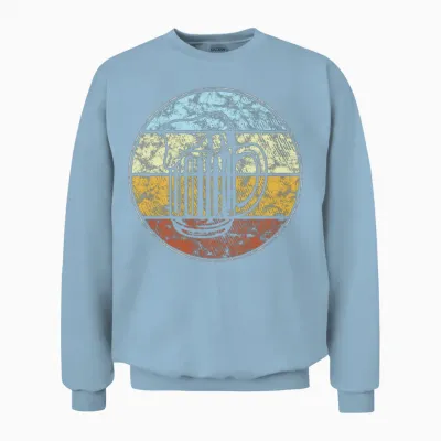 Beer Retro Unisex Sweatshirt - Light Blue