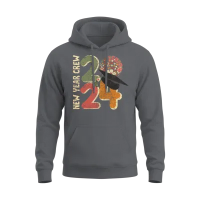Retro 2024 Sublimation Unisex Hoodie - Charcoal