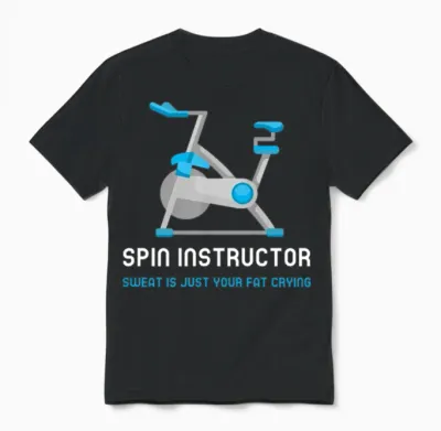 Spin Instructor Unisex T-Shirt - Black