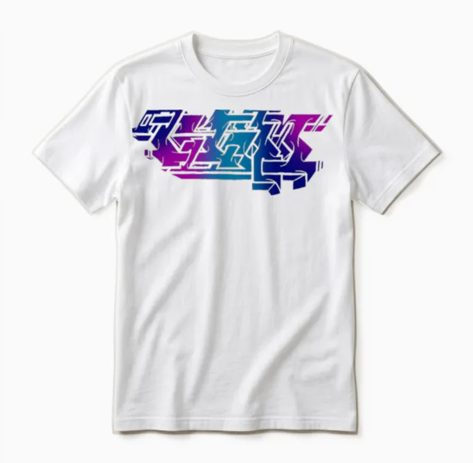Graffiti Piece - Dark Unisex T-Shirt in White