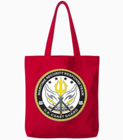 Maritime Security Response Team (u.s. Coast Guard) Tote Bags - Red