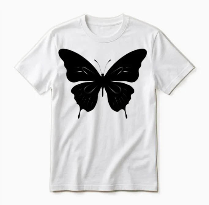 Butterfly Unisex T-Shirt in White