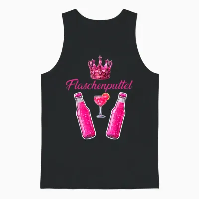 Bottle Puttel Jga Party Carnival Malle Outfit Drinking T-Shirt, Black, S Unisex Tank Top - Black