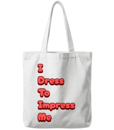Attitude Girl Saying Tote Bags - White