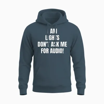 Ich Bin Lichter Fragen Mich Nicht Nach Audio! Unisex Hoodie - Dark Heather