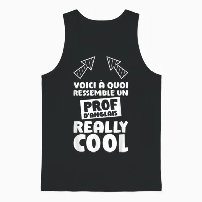 English Teacher Quote Funny English Teacher Unisex Tank Top - Black