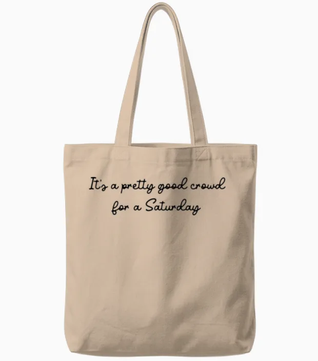 The Piano Man Lyric & Keys Gift Tote Bags in Natural