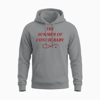 Slogan Humoristique the Summer of Connie Baby 2025 Unisex Hoodie - Sport Grey