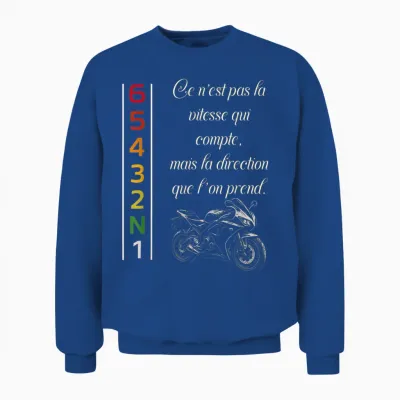 Passion Moto – Gift for Biker Original Unisex Sweatshirt - Royal