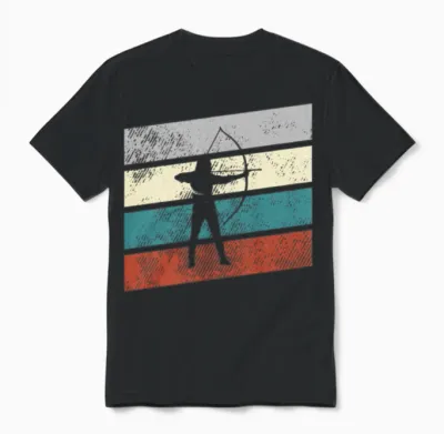 Archer Retro Unisex T-Shirt - Black