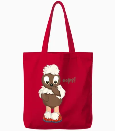 Pittiplatsch - Ooops! Tote Bags - Red