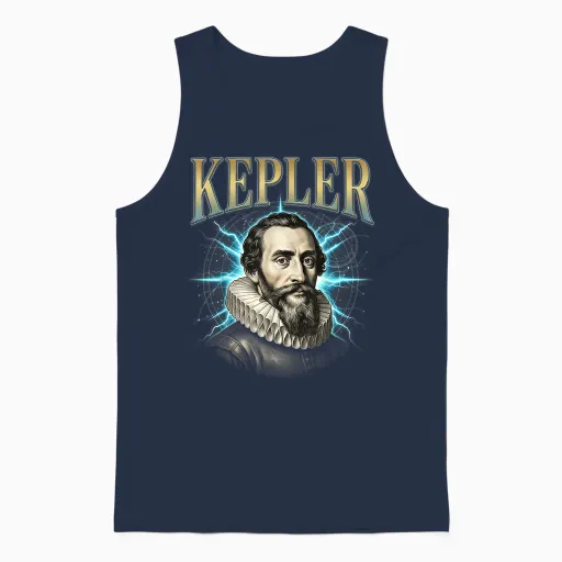 Johannes Kepler Unisex Tank Top - Navy