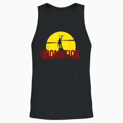 This Is My Boomstick Shotgun Dead Red T-Shirt Evil T-Shirt, Black Unisex Tank Top - Black