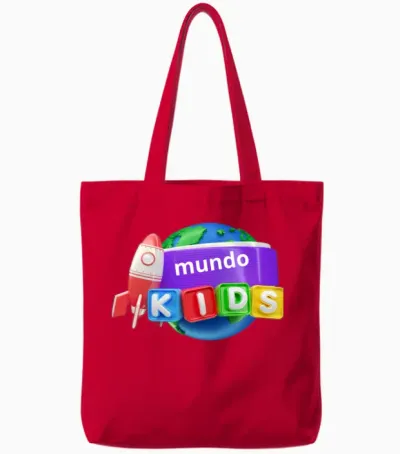 Geometry Dash Insane on Kids Tote Bags - Red