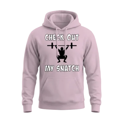 Check Out My Snatch Unisex Hoodie - Light Pink