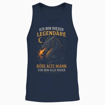 Ich Bin Dieser Legendäre Böse Alte Mann Von Dem Unisex Tank Top - Navy