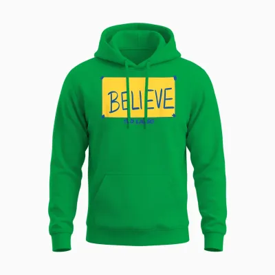 Ted Lasso Believe Yellow Unisex Hoodie - Irish Green