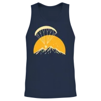 Paramotoring Retro Unisex Tank Top - Navy – 2