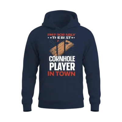 Cornhole Funny Unisex Hoodie - Navy