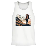 Hiking Girl & Outdoors Unisex Tank Top - White – 2