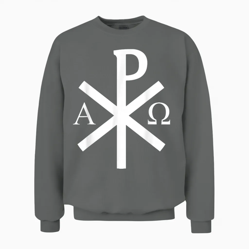 La Croix Chi-Rho - Symbole De Jésus-Christ - V2 Unisex Sweatshirt in Graphite Heather