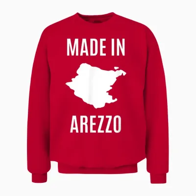 Arezzo Orgoglio Locale Italia Città Travel Souvenir Unisex Sweatshirt - Red