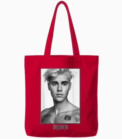 Justin Bieber Sorry Photo Tote Bags - Red