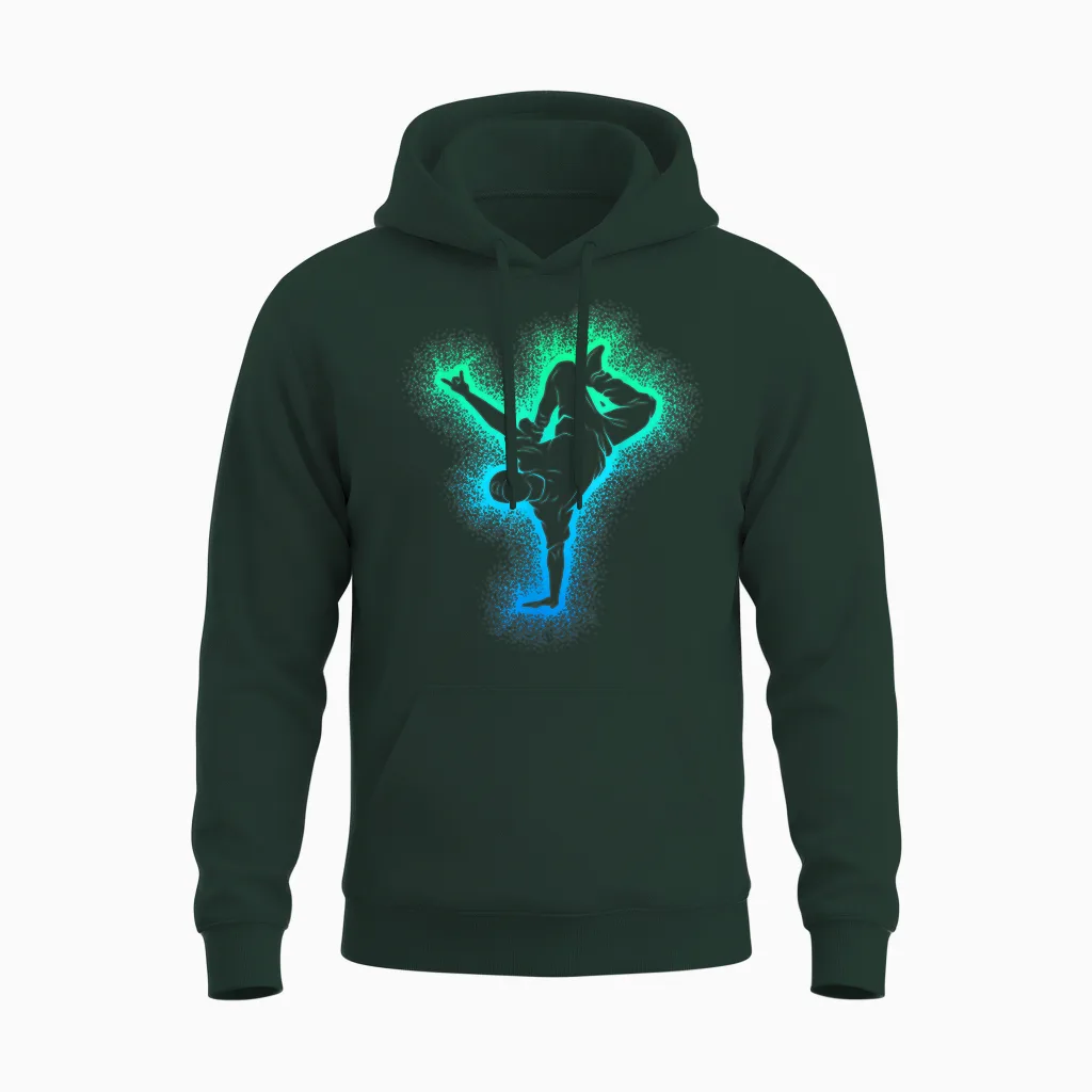 Breakdance Breakdancing Boys' T-Shirt, Black, S Unisex Hoodie in Forest