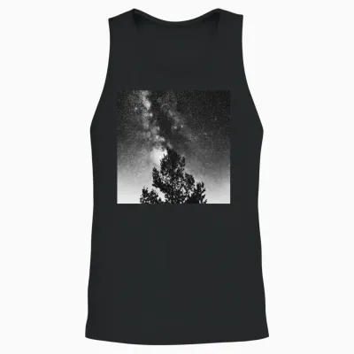 The Celestial Burning Bush Unisex Tank Top - Black