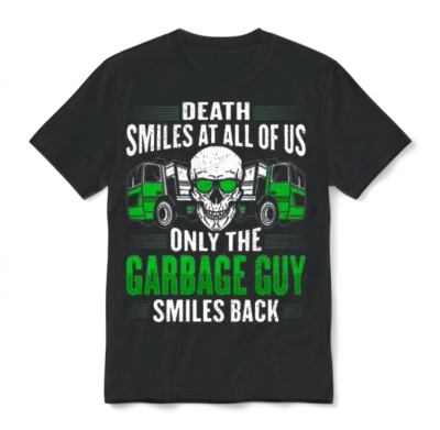 Garbage Truck Costume for a Garbage Guy Unisex T-Shirt - Black
