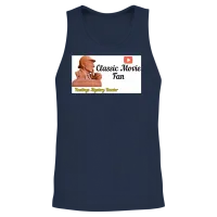 Classic Movie Fan Sherlock Holmes -Mystery Theater Unisex Tank Top - Navy – 2