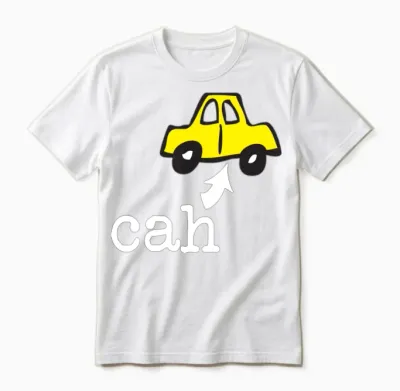 Funny Boston Accent Car Cah Humor Shirts Unisex T-Shirt - White