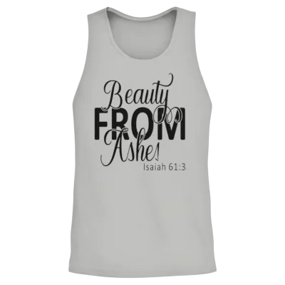 Beauty from Ashes Bright Unisex Tank Top - Ash